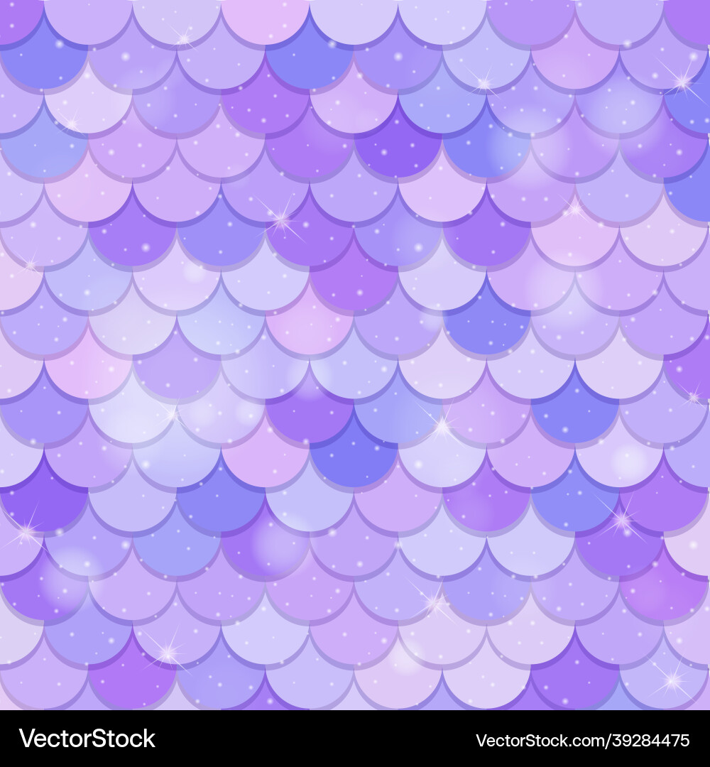 Iridescent Fish Scale Pattern vector image