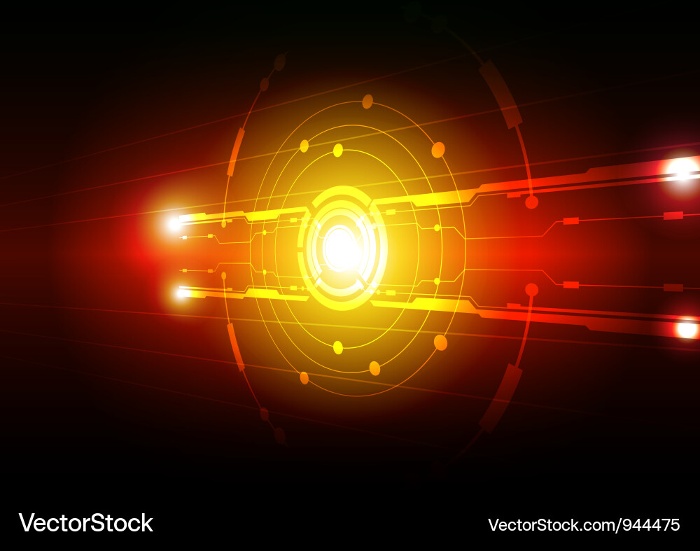Modern Tech Circuit Background vector image