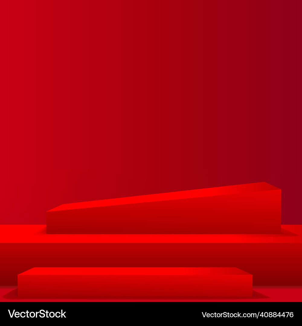 Abstract background with red color geometric 3d Abstract background with red color geometric 3d vector image