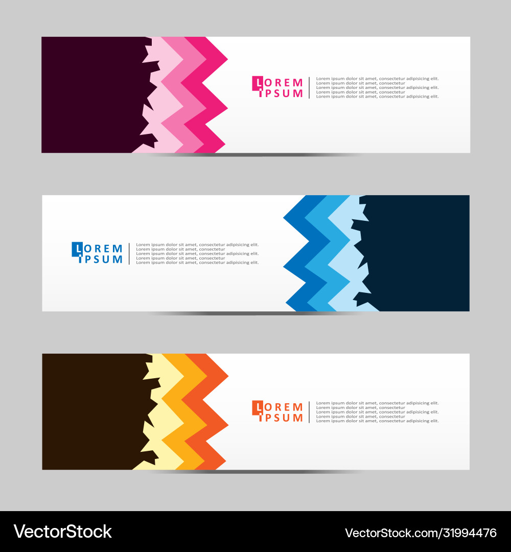 Abstract design banner web template Abstract design banner web template vector image