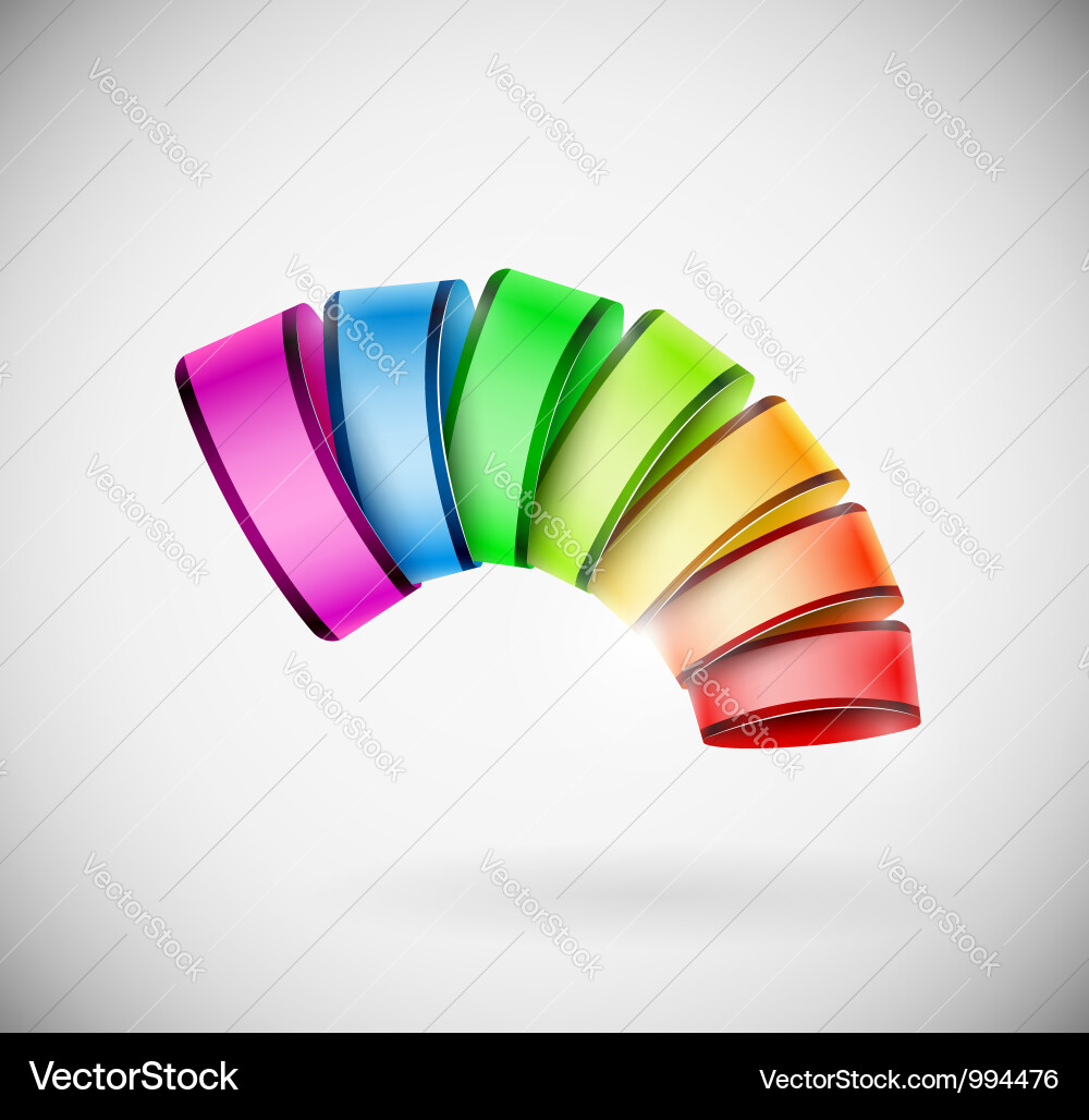 Buntes 3d-Symbol Vektorbild