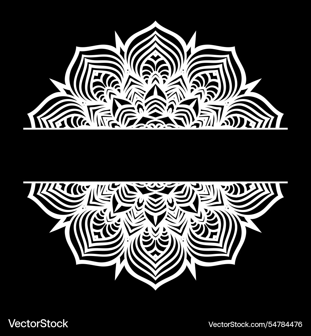 Circular pattern element in the form of a mandala vector image