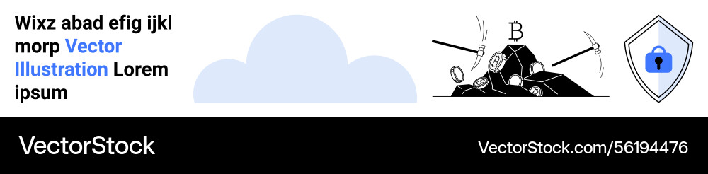 Concept of cloud security with data mining Concept of cloud security with data mining vector image