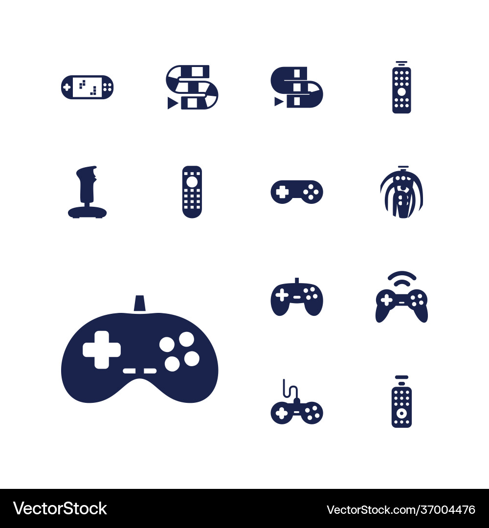 Controller icons vector image
