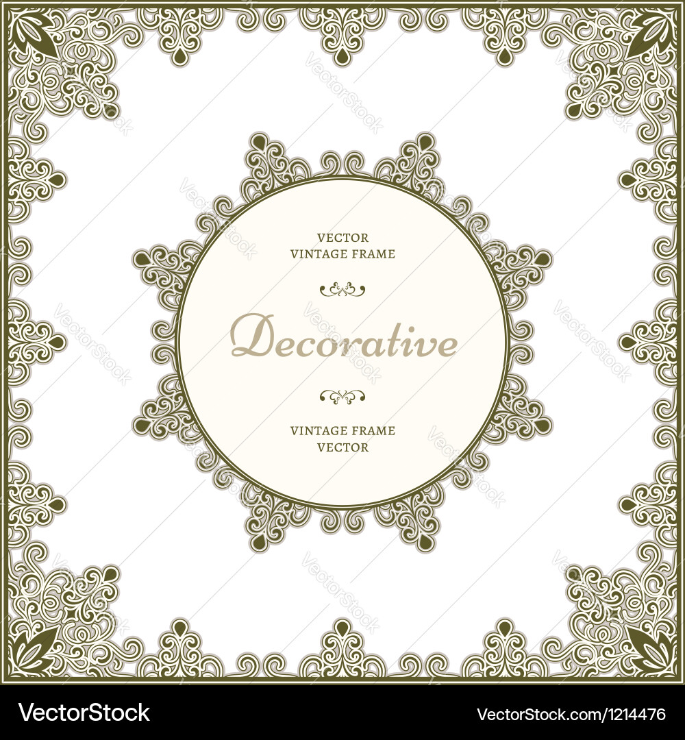 Decorative frames Royalty Free Vector Image - VectorStock