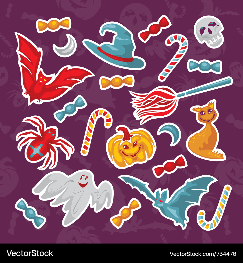 Halloween Icon Set Vector Image
