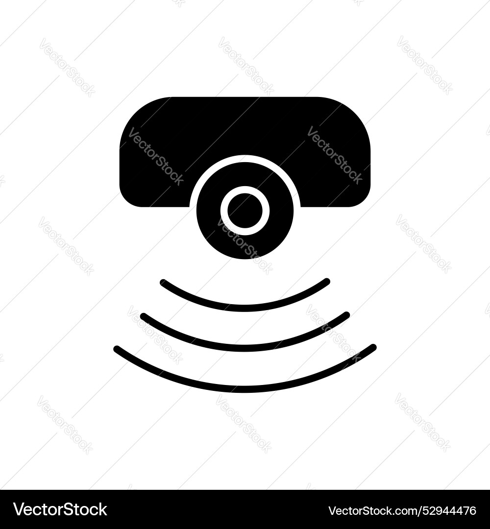 Sensor icon set security motion detector Sensor icon set security motion detector vector image