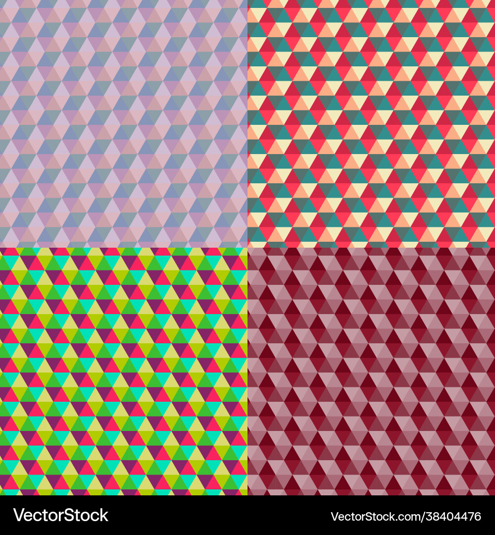 Set hexagonal patterns Vector Image