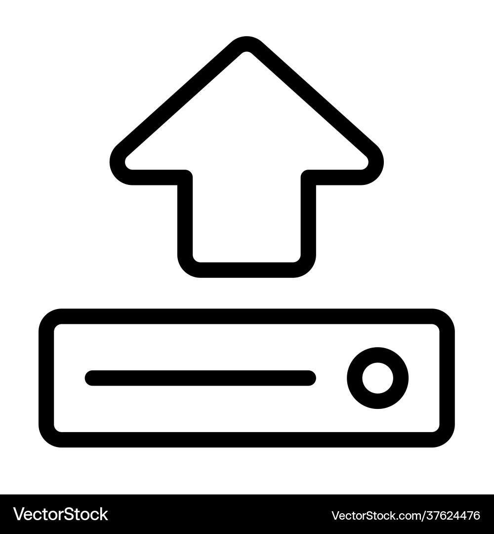 Upload arrow up uploading single isolated icon Upload arrow up uploading single isolated icon vector image