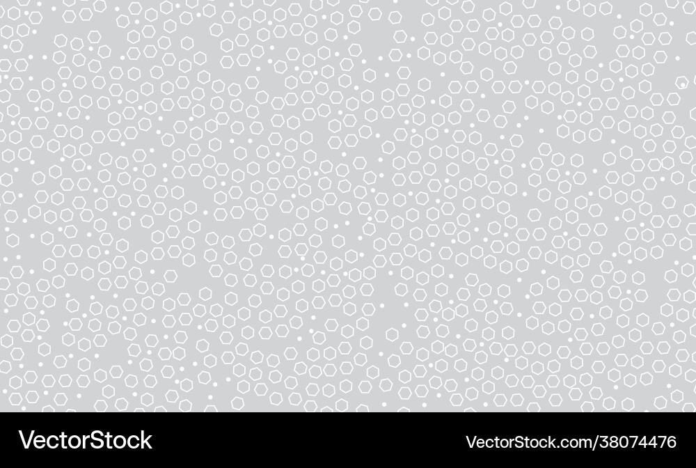 White background hex pattern vector image