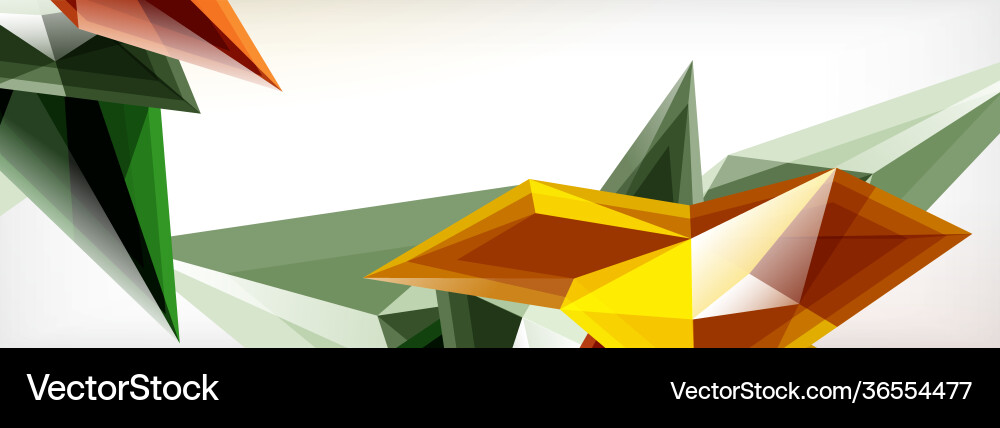 3d triangles and pyramids abstract Vector Image