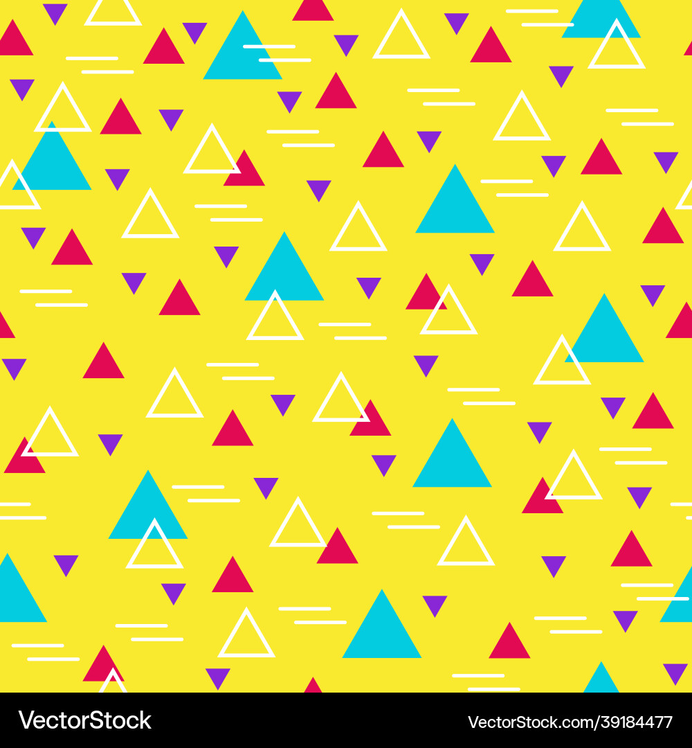 Abstract colorful seamless pattern geometric vector image