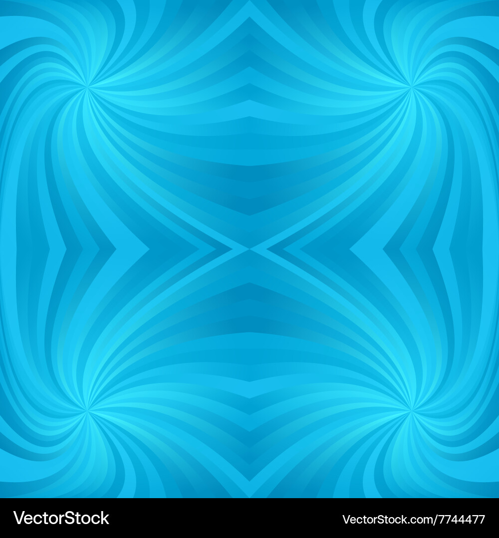 Cyan repeating swirl pattern background vector image