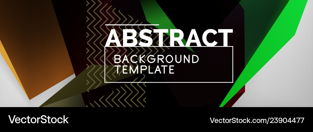 Dark 3d triangular low poly shapes abstract Vector Image