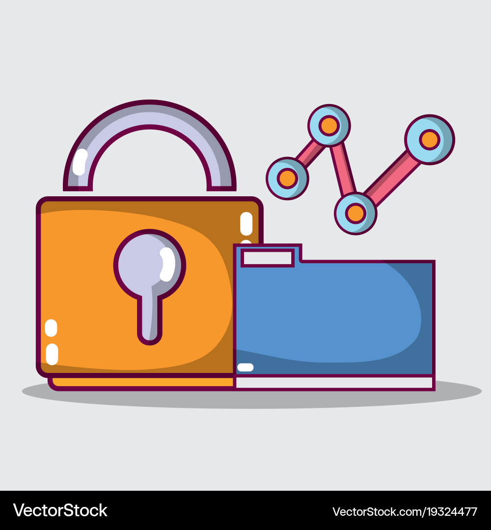 Data center server network technology Vector Image
