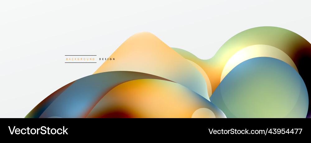 Fluid abstract background round shapes and circle Fluid abstract background round shapes and circle Vector Image