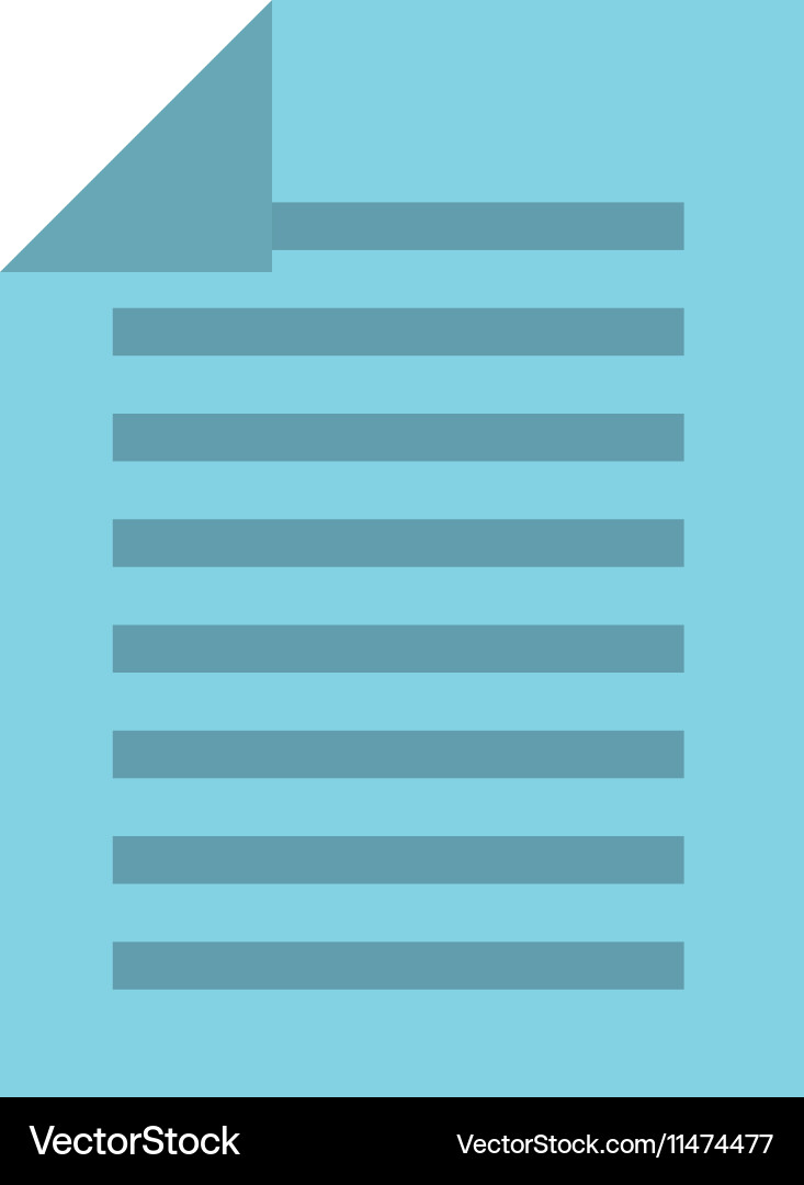 Paper document file isolated icon vector image