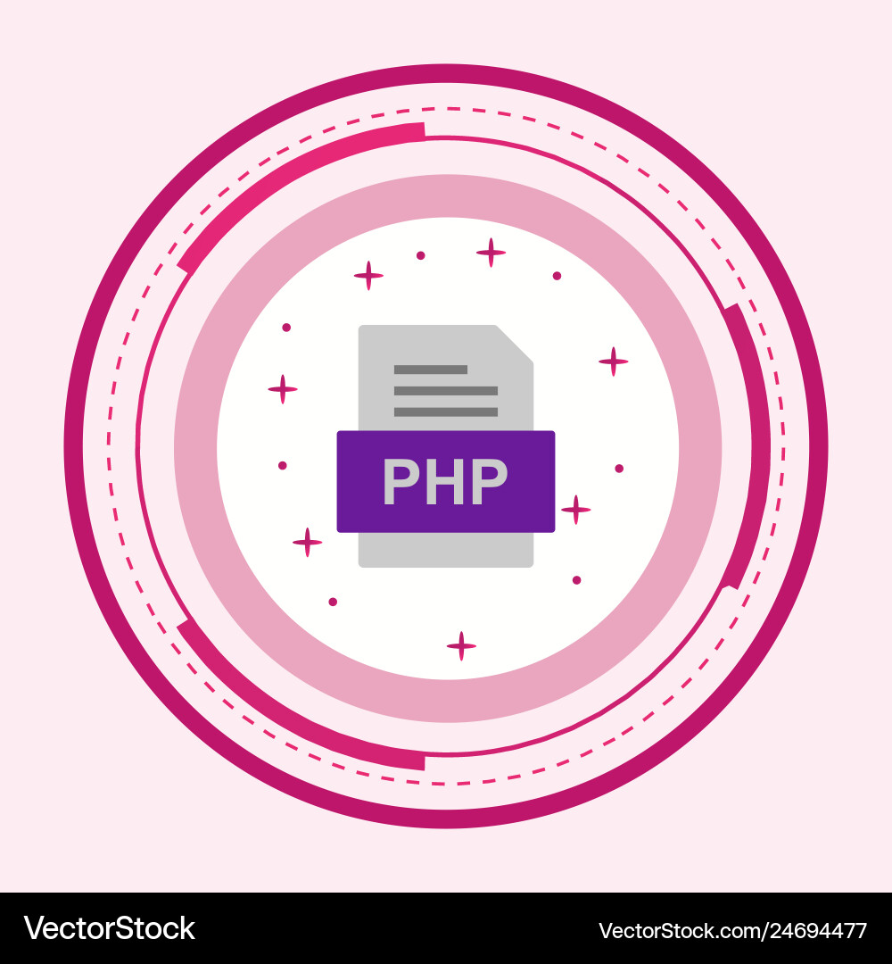 Php file document icon Vector Image