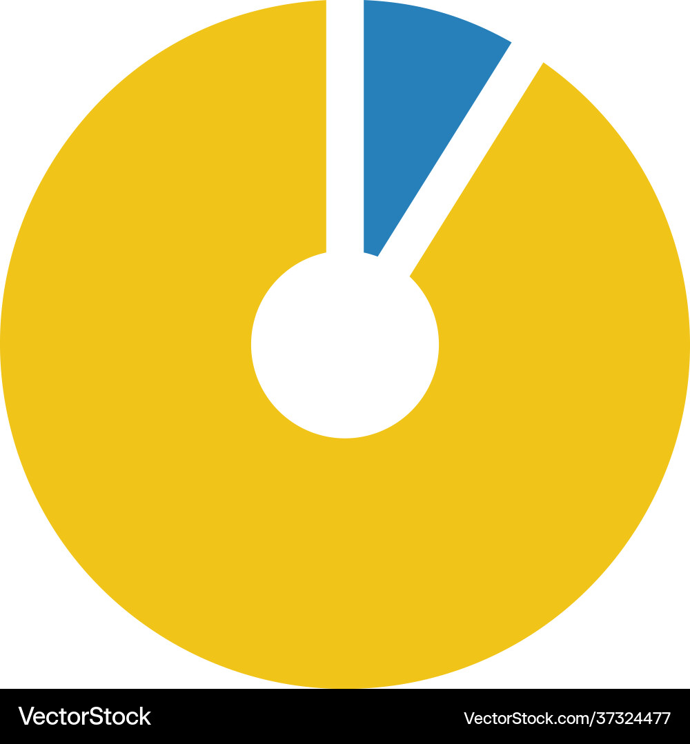 Pie Chart Data Analysis Icon Vector Image