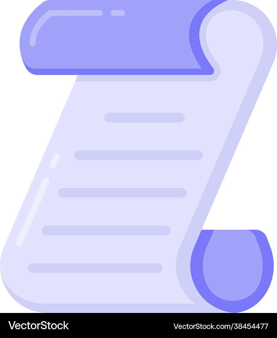 Script vector image