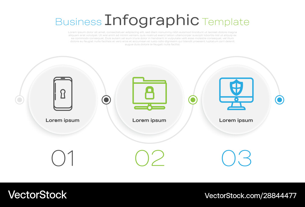 Set line smartphone with lock ftp folder Set line smartphone with lock ftp folder vector image