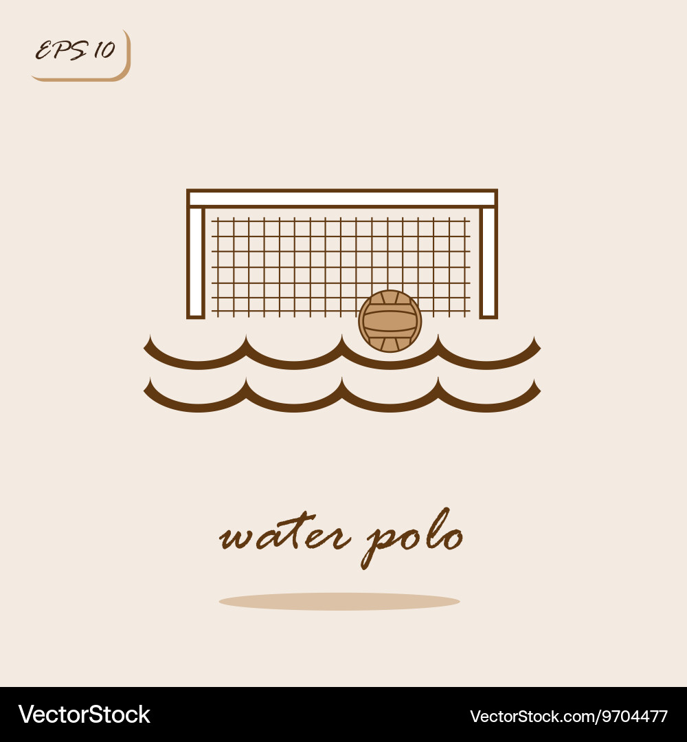 Water Polo Game Royalty Free Vector Image - VectorStock
