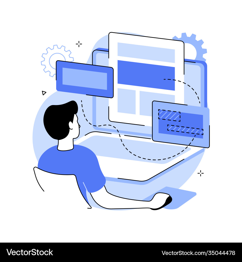 Copy optimization abstract concept Copy optimization abstract concept vector image