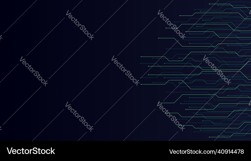 Dark background with lines computer elements Dark background with lines computer elements Vector Image