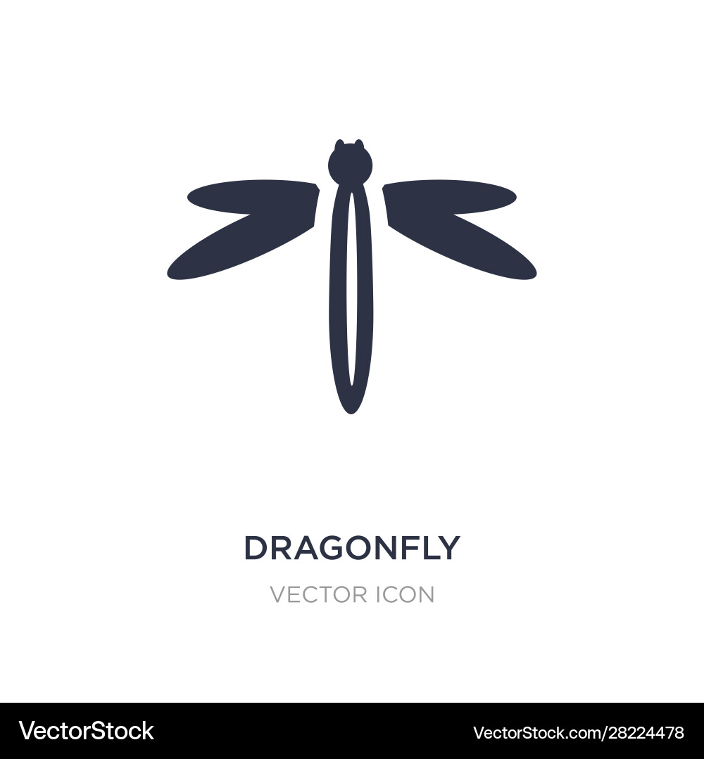 Dragonfly icon on white background simple element Vector Image