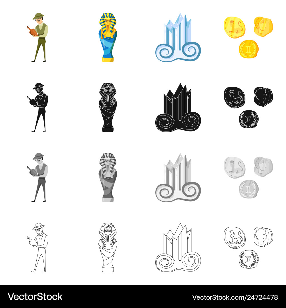 Isolated object of story and items symbol Isolated object of story and items symbol vector image