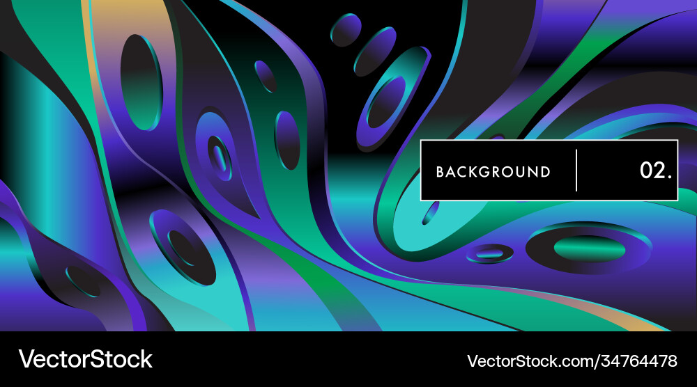 Liquid color background design fluid gradient Vector Image