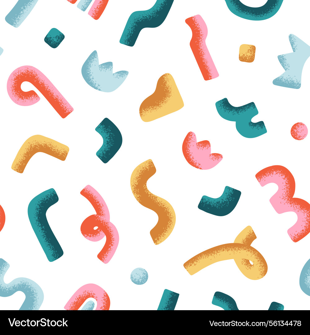 Repeatable pattern of textured doodles endless Repeatable pattern of textured doodles endless vector image