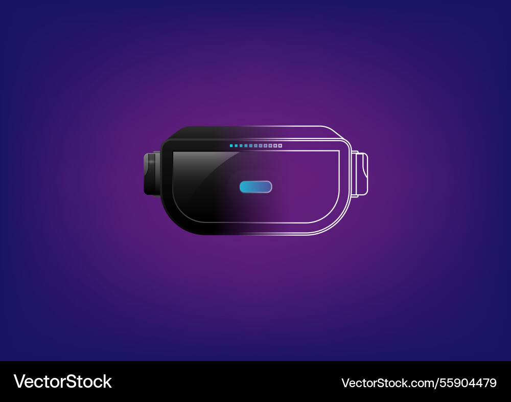 Abstract background with 3d virtual reality vector image