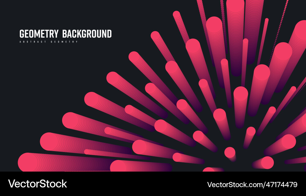 Abstract background with round pink gradient vector image