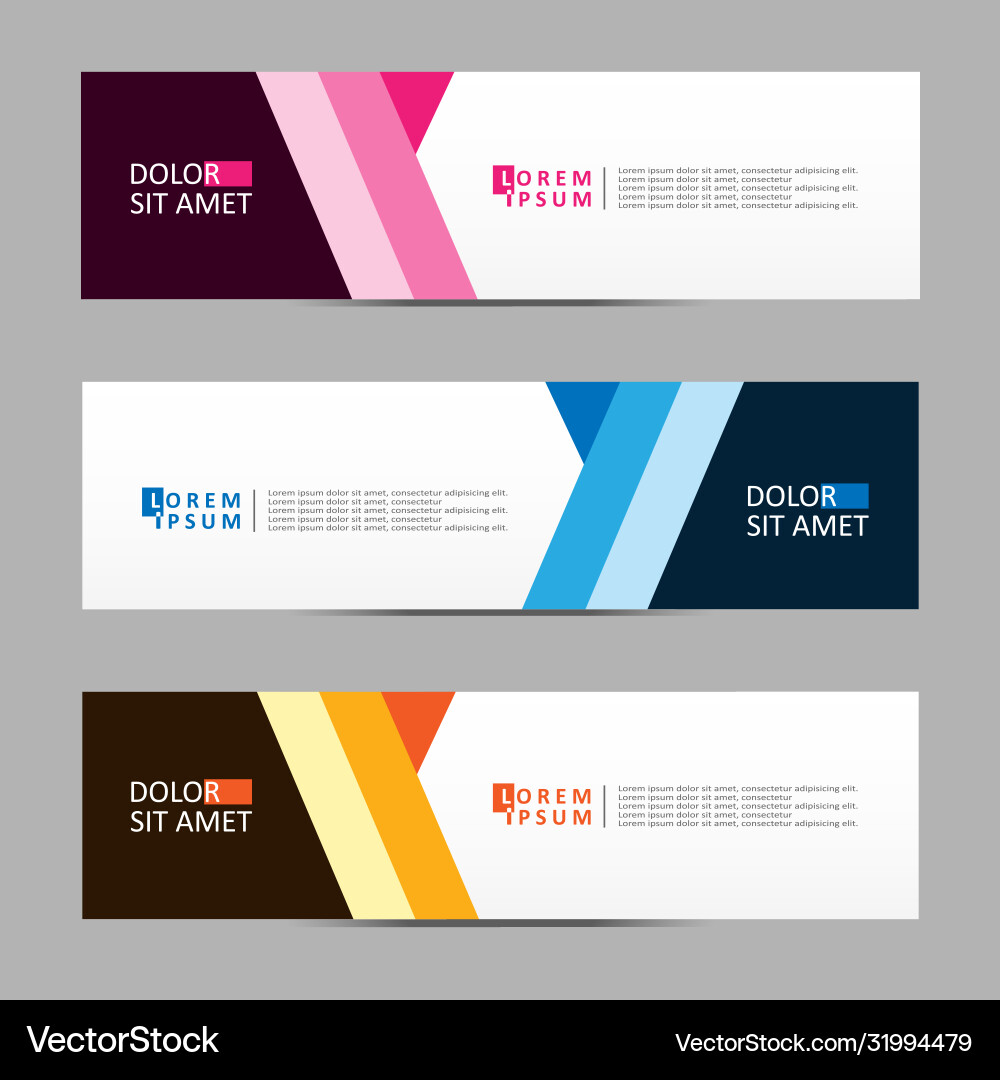 Abstract design banner web template Vector Image