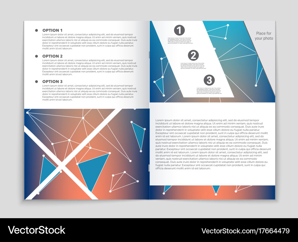 Abstract layout background set for art vector image