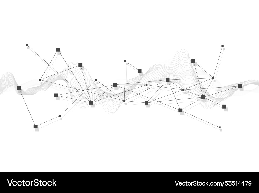 Abstract technology dot and line connection Abstract technology dot and line connection vector image