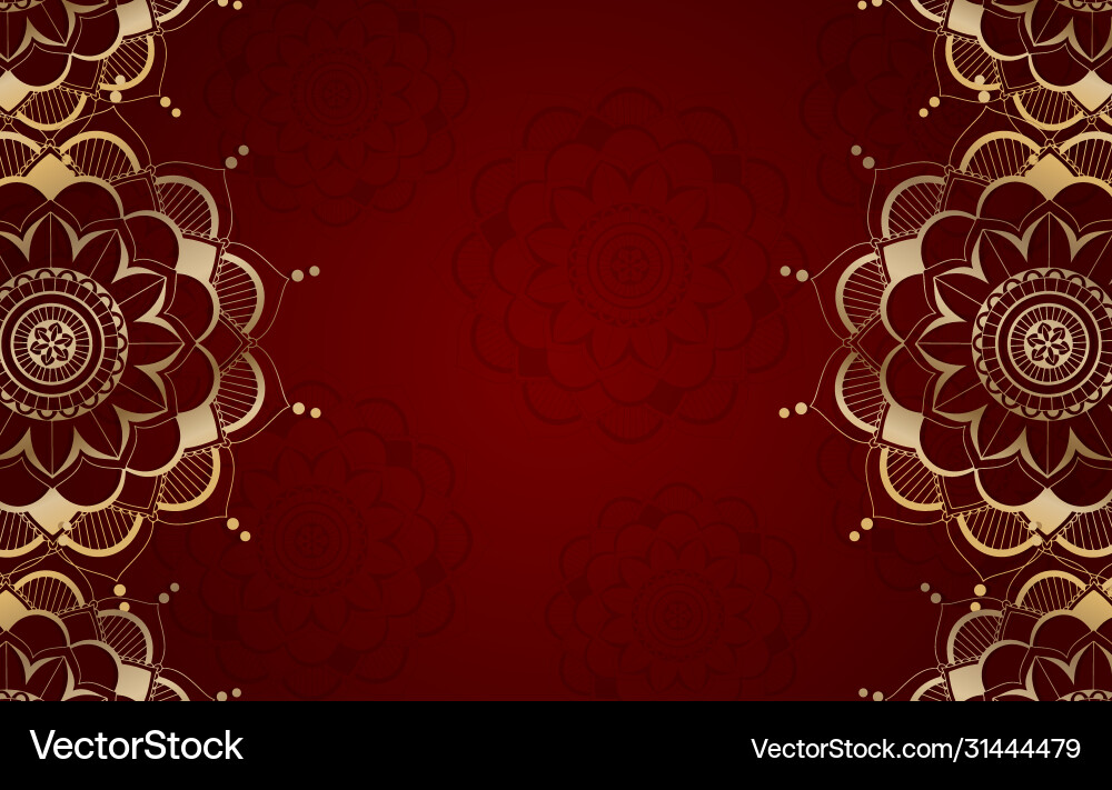 Background template with mandala pattern design Background template with mandala pattern design vector image