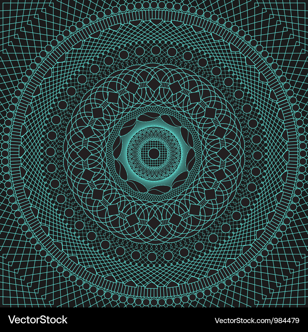 Circular Grid Pattern Vector Image