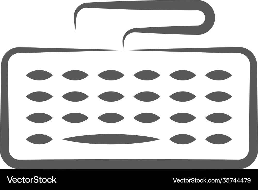 Computer keyboard Vector Image