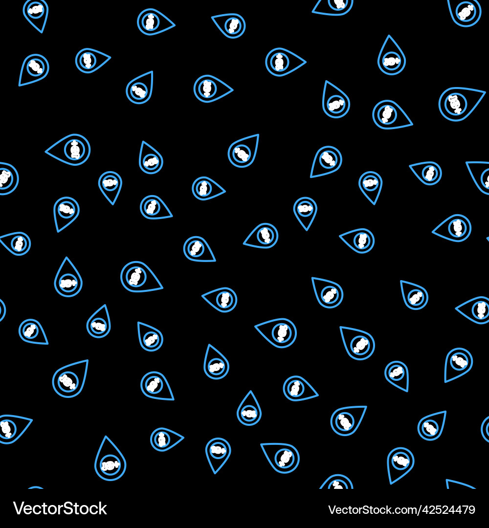 Line map pointer with 18 plus icon isolated vector image