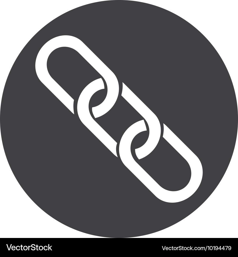Linked Chain Icon Vector Image