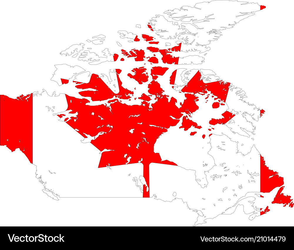 Map of canada Map of canada vector image