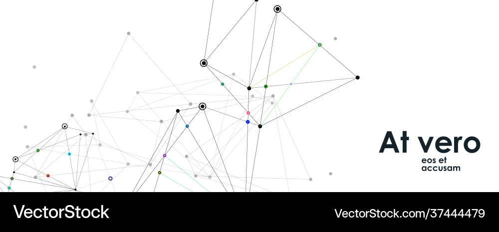 Network dot line background wireless connection Vector Image