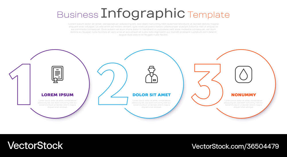Set line certificate template laboratory Vector Image