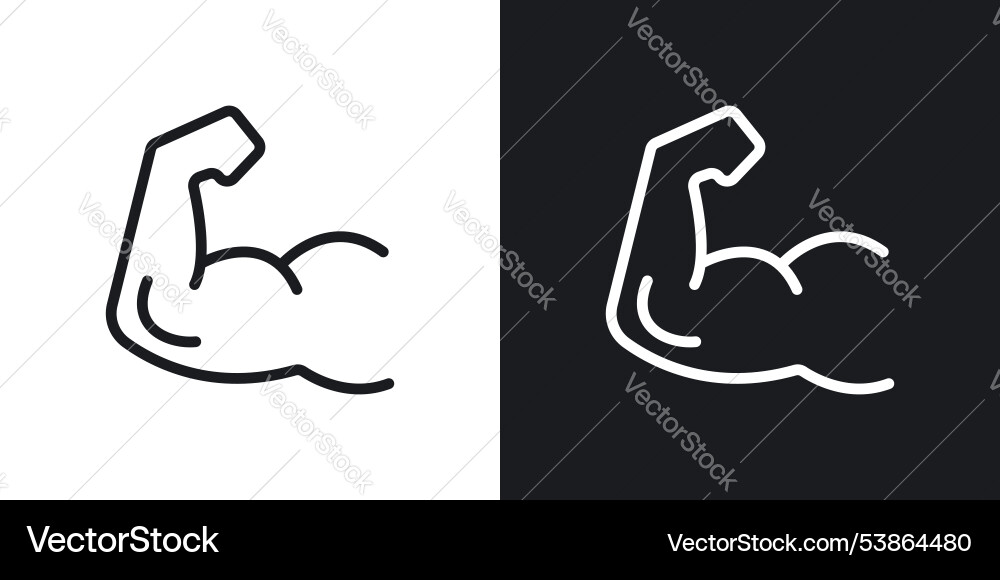 Muscle icon set Royalty Free Vector Image - VectorStock