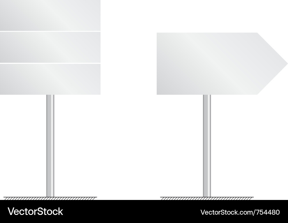 Navigation boards Vector Image