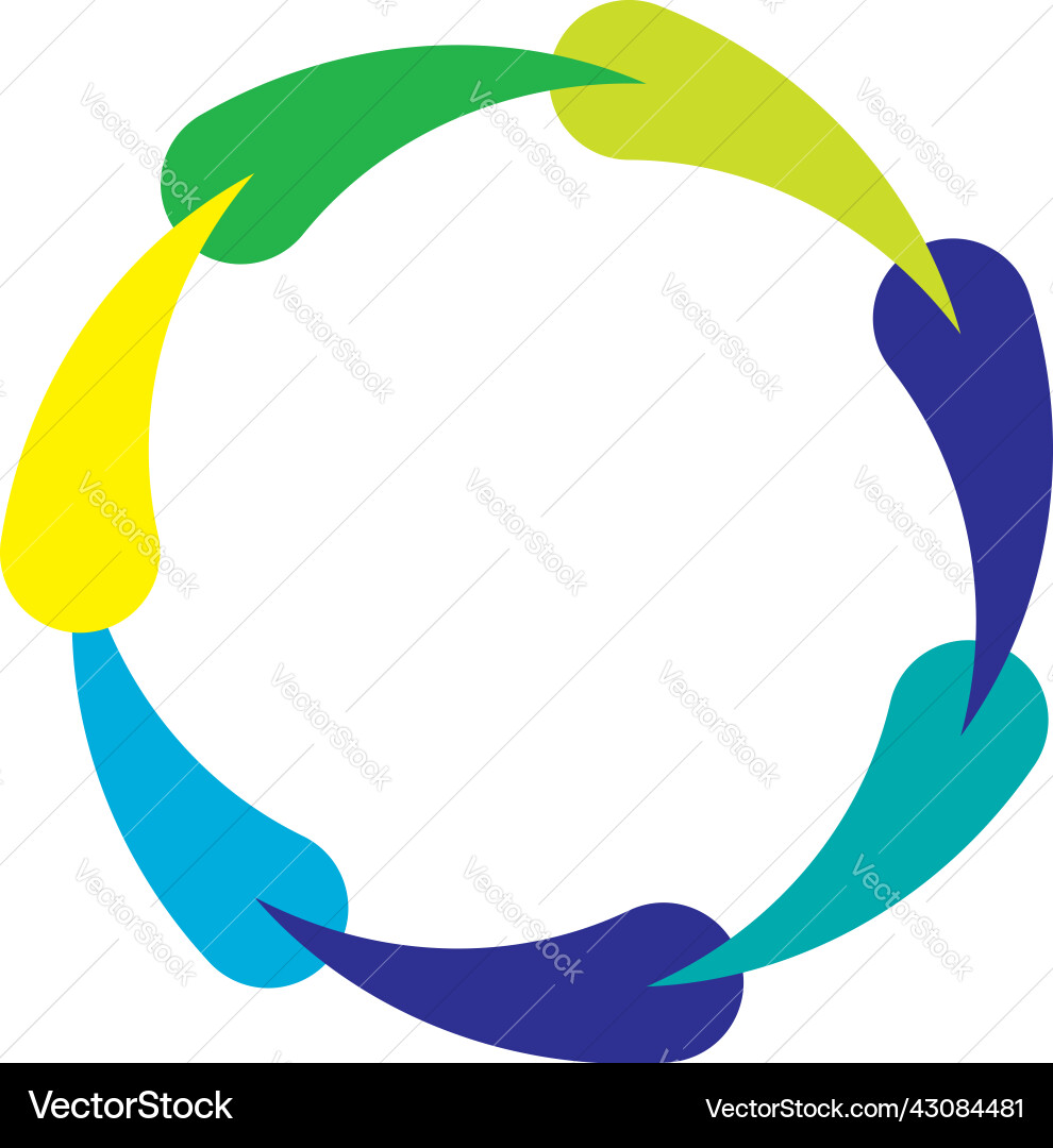 Abstract circle ring geometric shape element Vector Image