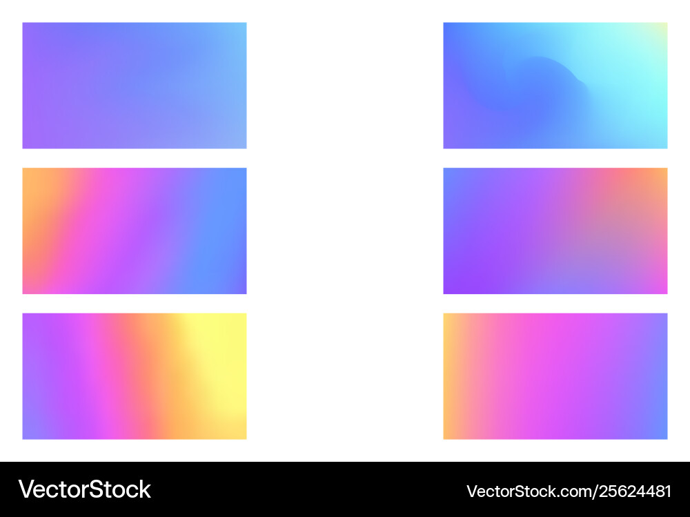 Abstract colored blurred gradient mesh background Vector Image