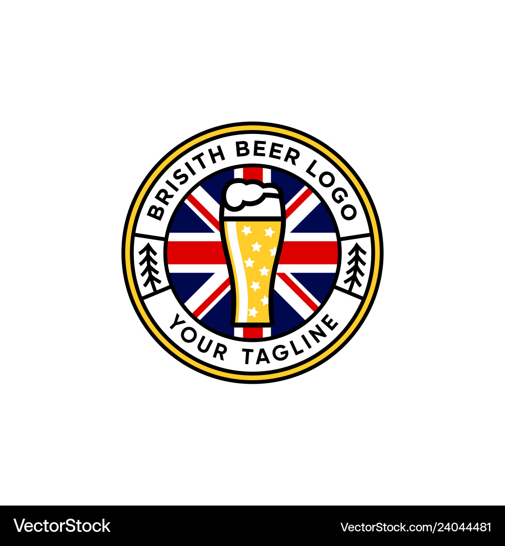 Beer logo design Beer logo design vector image